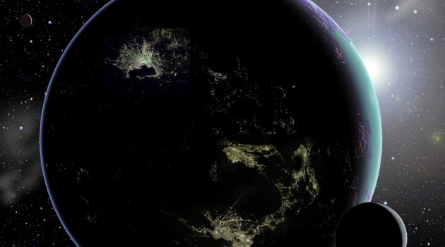City lights could reveal E.T. civilization