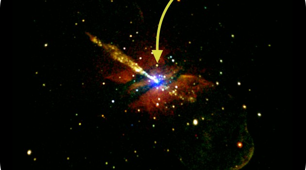 “Ordinary” black hole discovered in a galaxy 12-million-light-years away