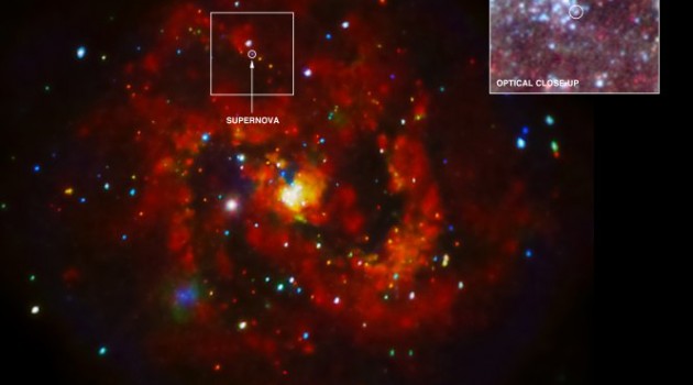 Astronomers discover X-rays from a young supernova remnant
