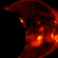 X-ray image of the solar eclipse