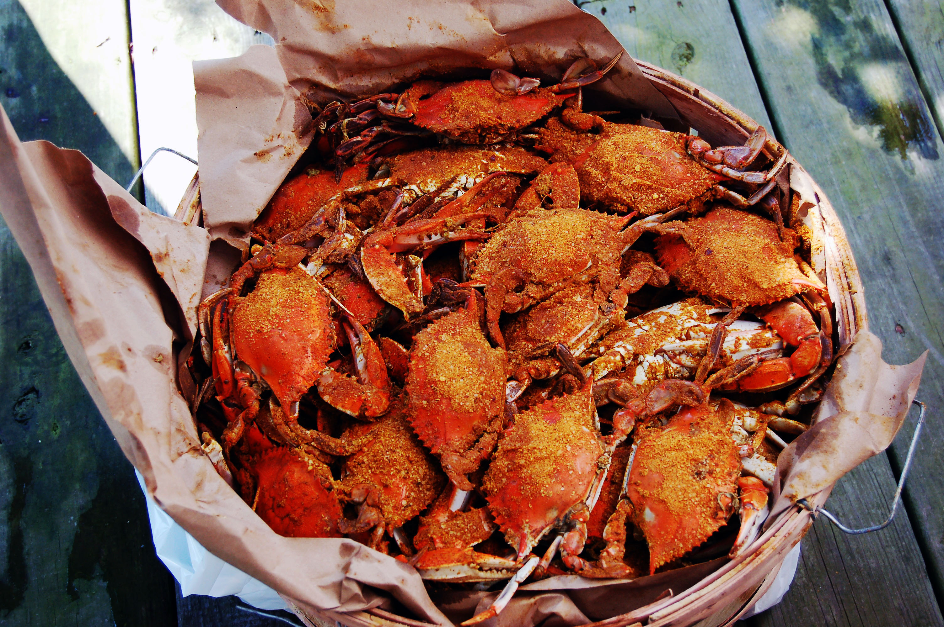 Smithsonian Insider cooked crabs bushel Flickr photo by Barbara