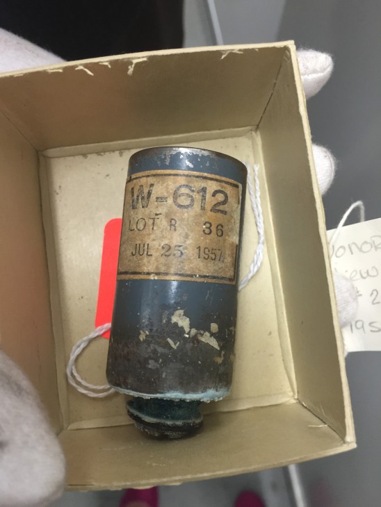 This is the original prototype of what would evolve to become the Energizer brand alkaline battery. (Photo:  Michelle Z. Donahue)