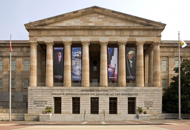 The Donald W. Reynolds Center for American Art and Portraiture, home to the Smithsonian American Art Museum and the National Portrait Gallery in Washington, D.C. 