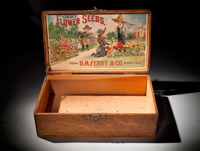 Smithsonian Insider – D.M. Ferry & Co. Seed Box, c. 1890s