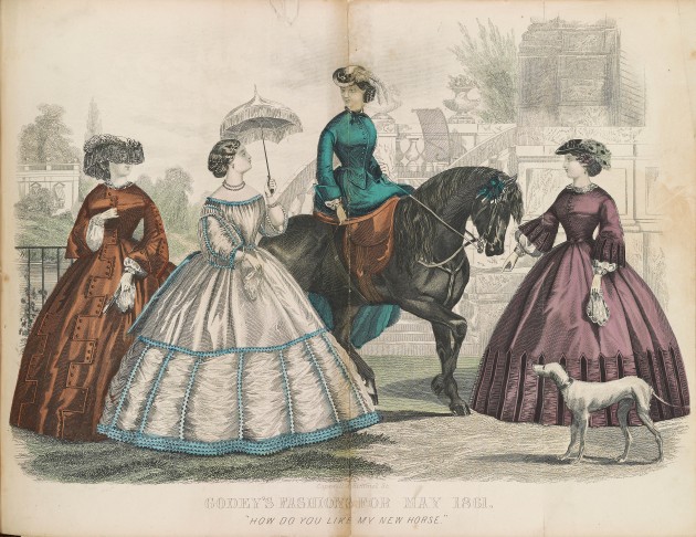 1861 illustration from Godey's Lady’s Book and Magazine