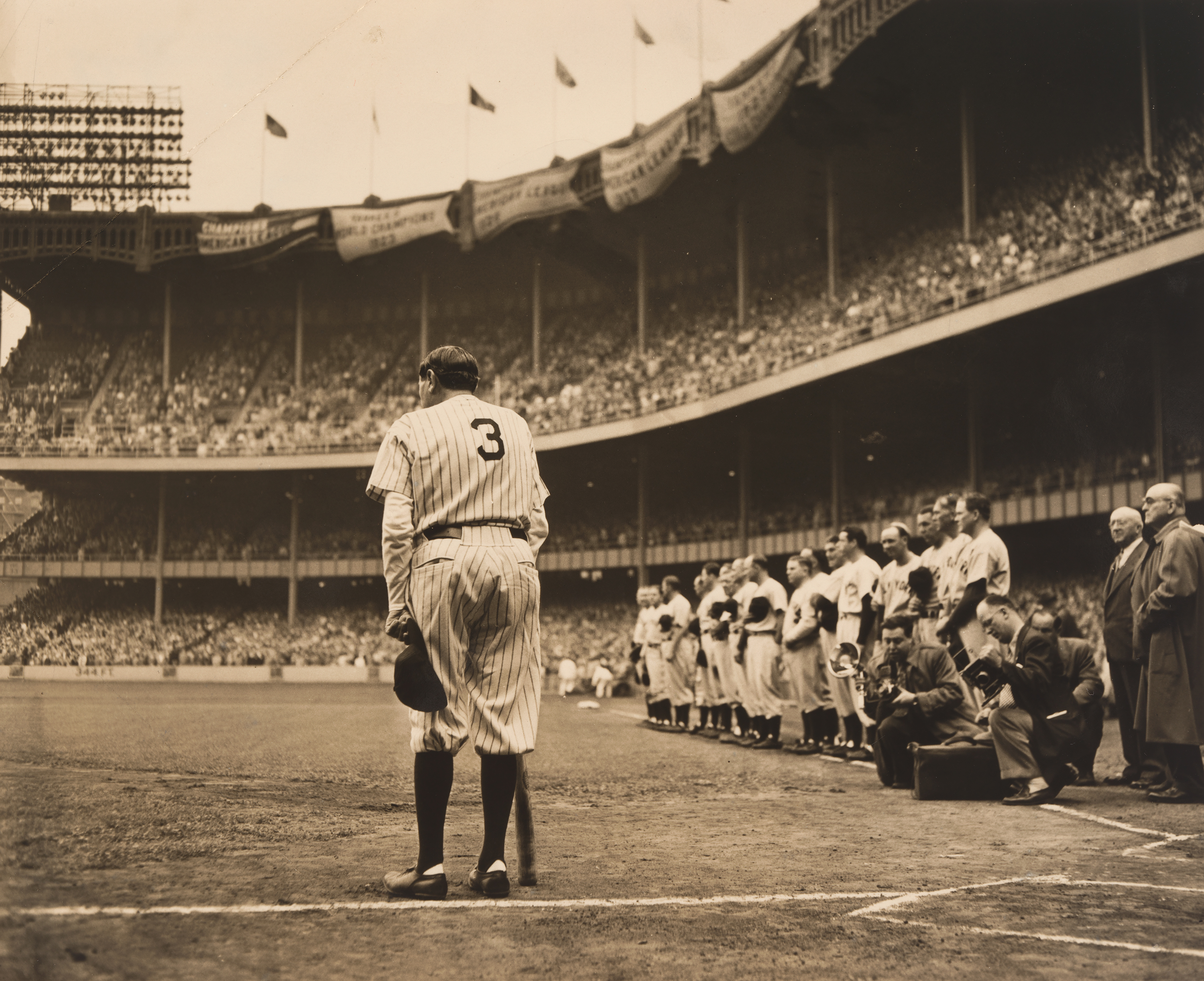 DO17 Babe Ruth In Whiskers for Game House of David Colorized Photo